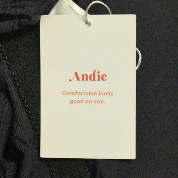 Andie The Luzon Black One Piece Eco Nylon Swimwear Bathing Suit Size S New - Picture 10 of 11